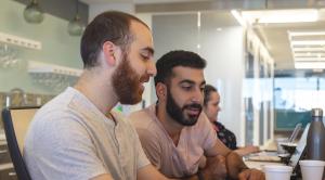 Omar working collaboratively